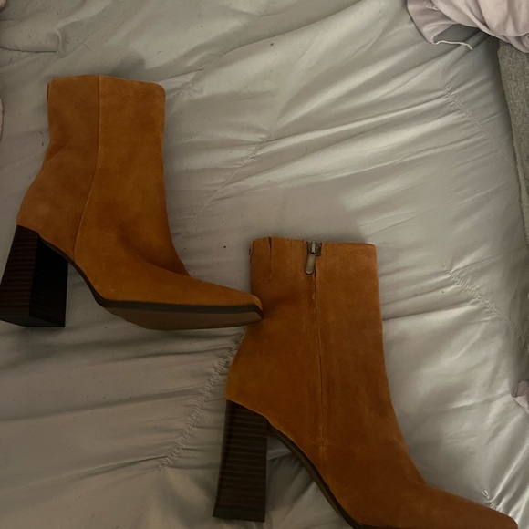 Brown Suede Ankle Boots - Picture 2 of 6